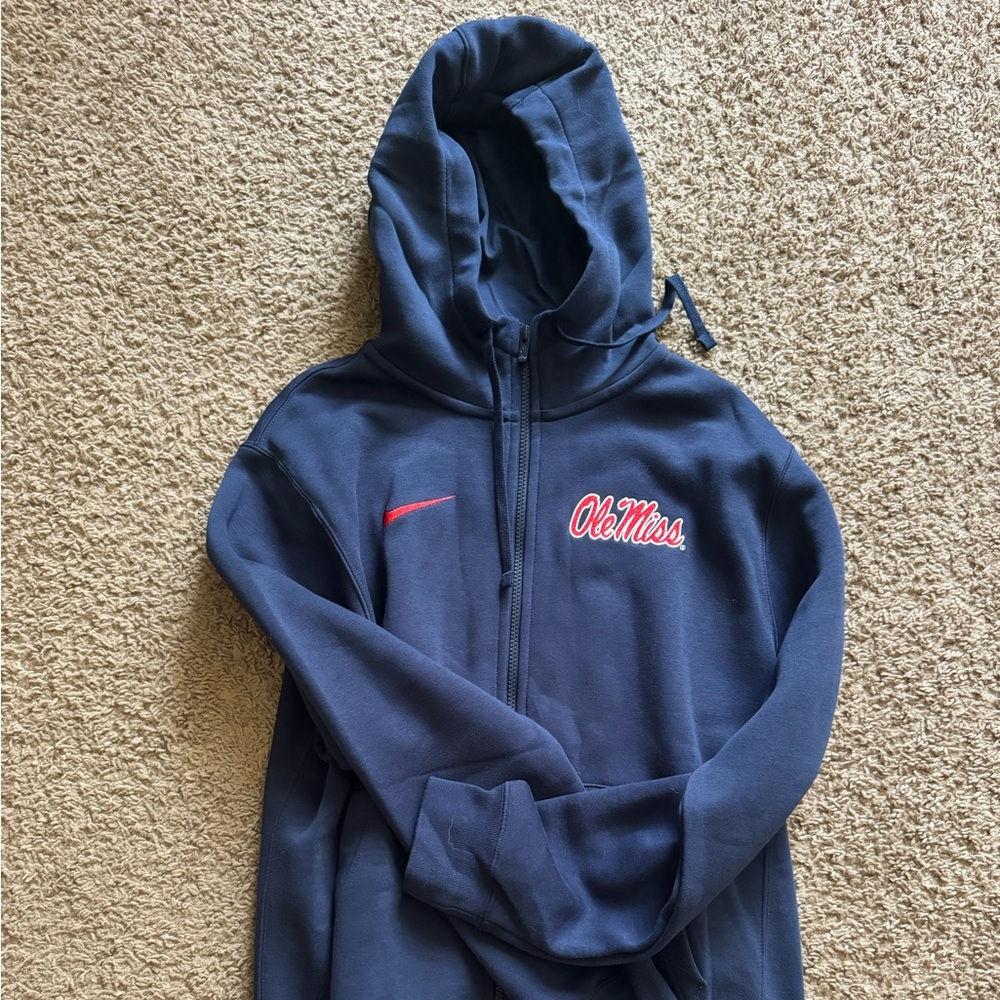 Men’s Nike L Ole Miss Zip Up Hoddie